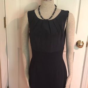 NEW! Trina Turk sleeveless navy blue sheath dress.